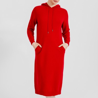 Платье красное, кашемир (GOBI) Платье красное, 100% кашемир, производство GOBI, Монголия