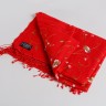 Палантин красный с цветами, шёлк/кашемир (High Himalaya Garments) - Палантин красный с цветами, шёлк/кашемир (High Himalaya Garments)